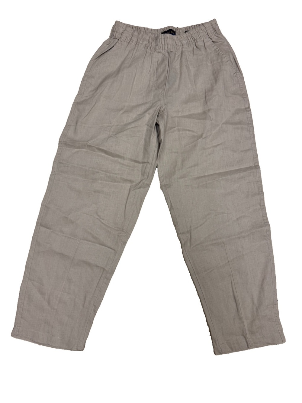 Piombo 100% Flax Linen Pants NWT Tan Beige Casual Medium Italian Luxury